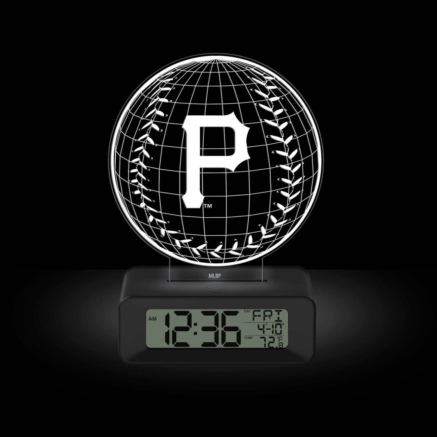 Game Time Pittsburgh Pirates LED 3D Illusion Alarm Clock GM25316-PIT2
