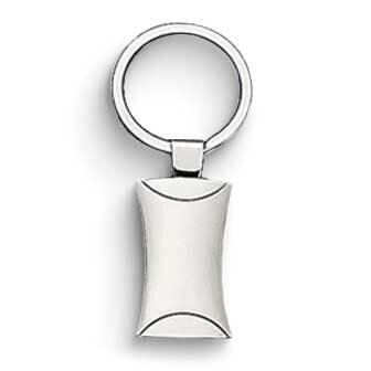 Silver-tone Rectangle Key Ring GM25313