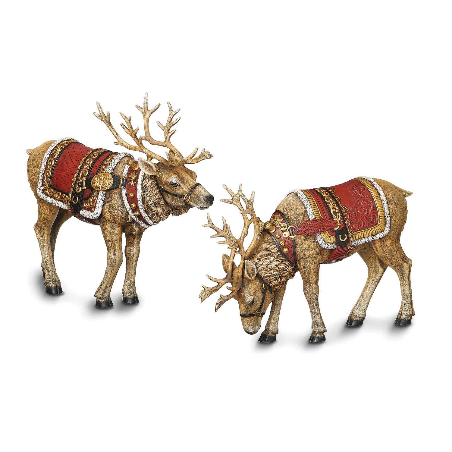 Set of 2 Christmas Reindeer GM25623