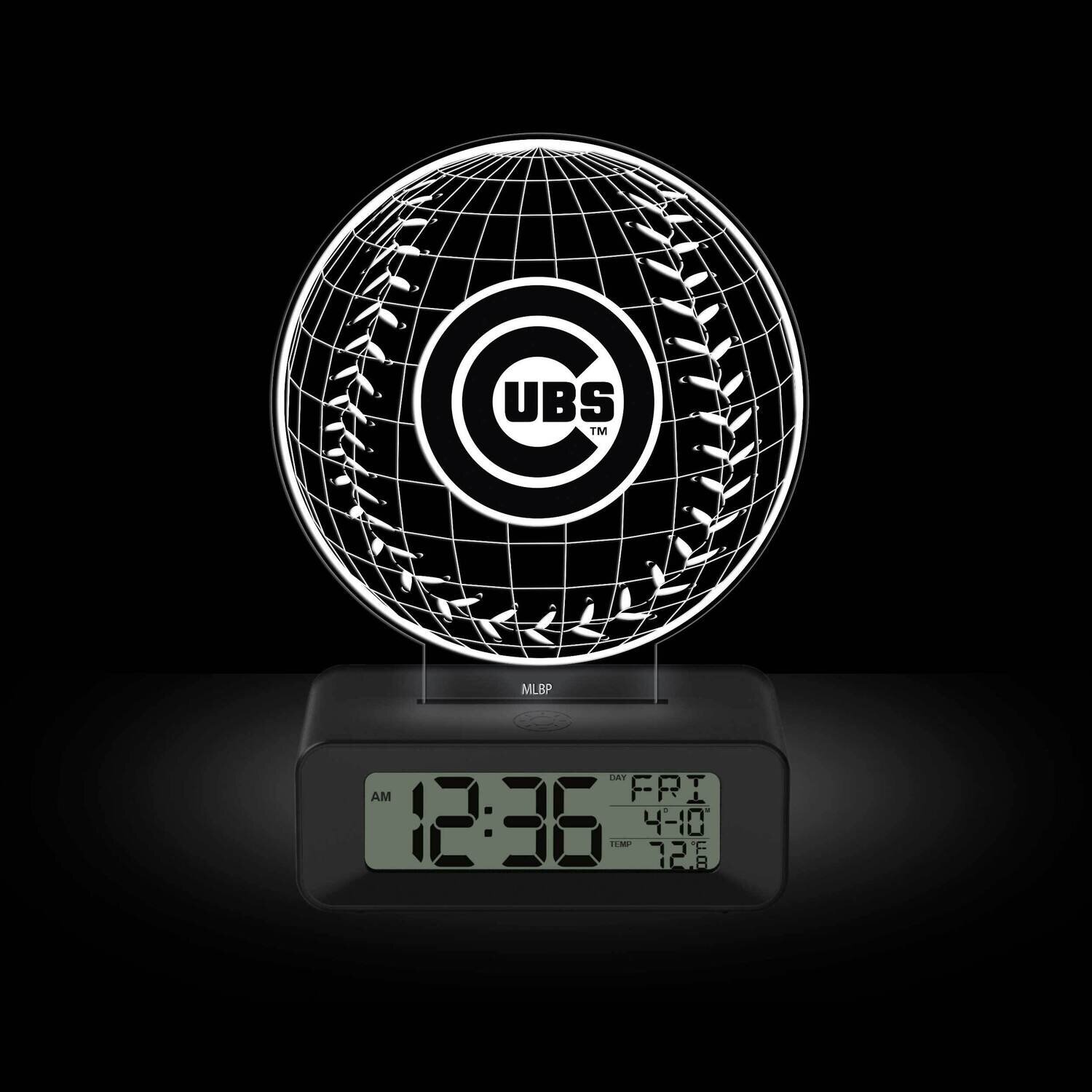 Game Time Chicago Cubs LED 3D Illusion Alarm Clock GM25316-CHI