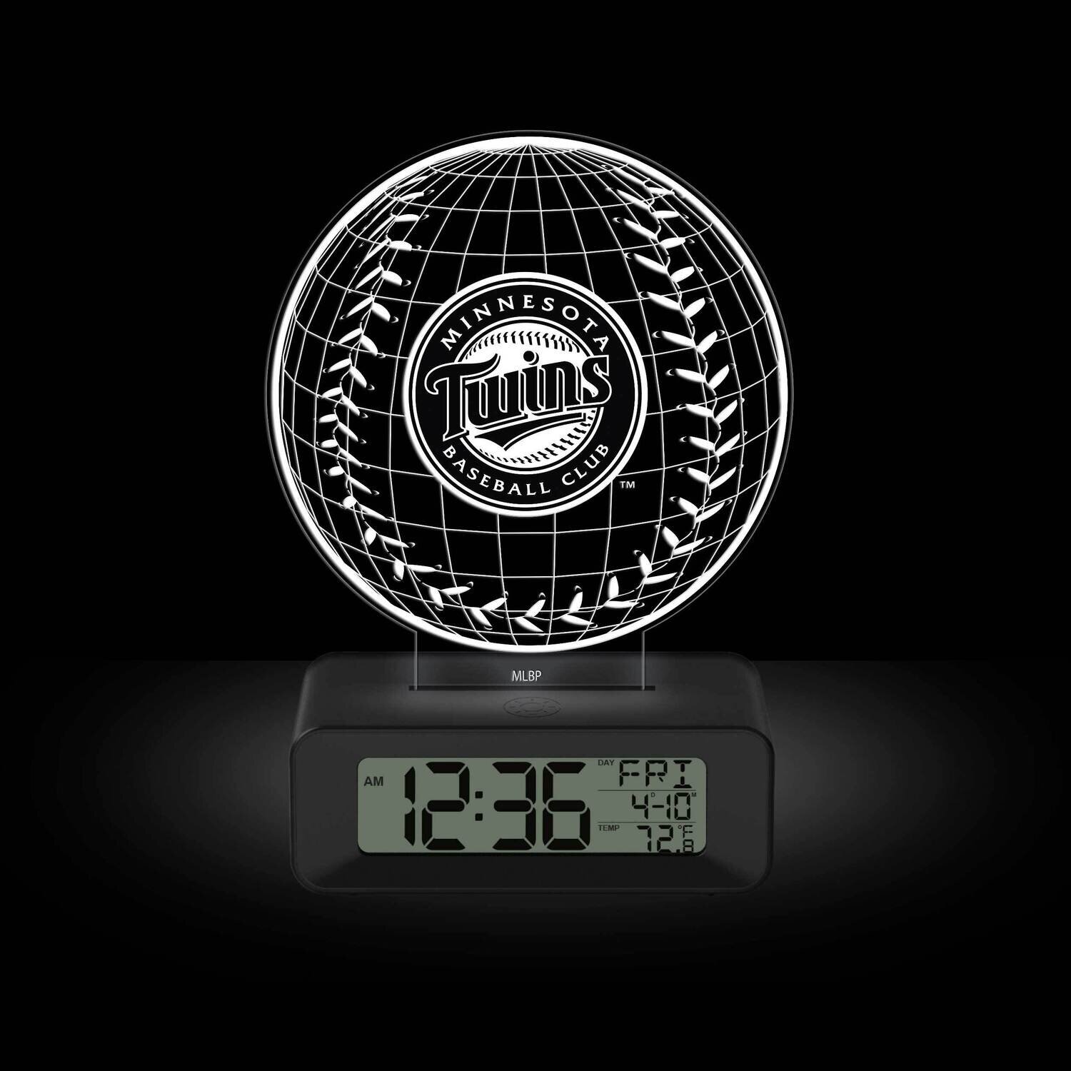Game Time Minnesota Twins LED 3D Illusion Alarm Clock GM25316-MIN