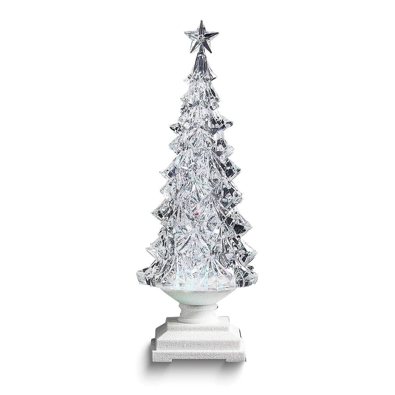 LED Lighted Swirled Snow Christmas Tree GM25646