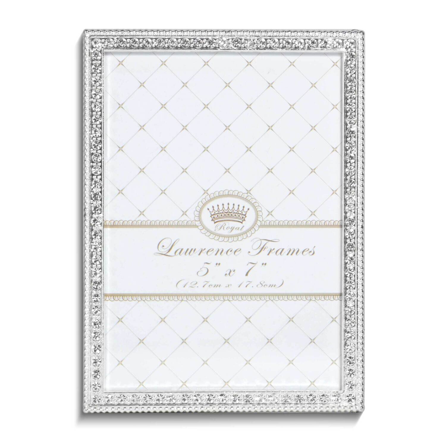 Sarah Silver-tone Beaded &amp; Crystal 5 x 7 Inch Photo Picture Frame GM25410, MPN: GM25410, 7511480771…