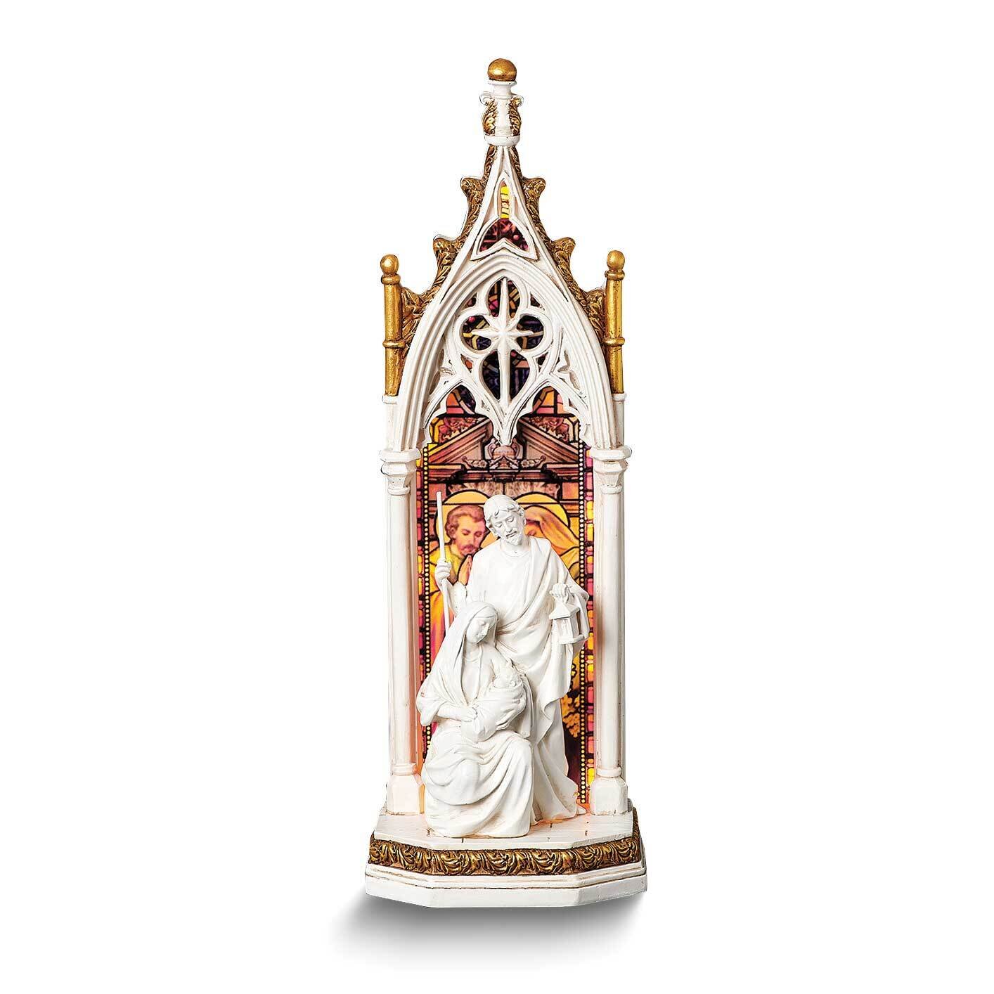Joseph's Studio Holy Family LED Arched Window Figurine GM25654