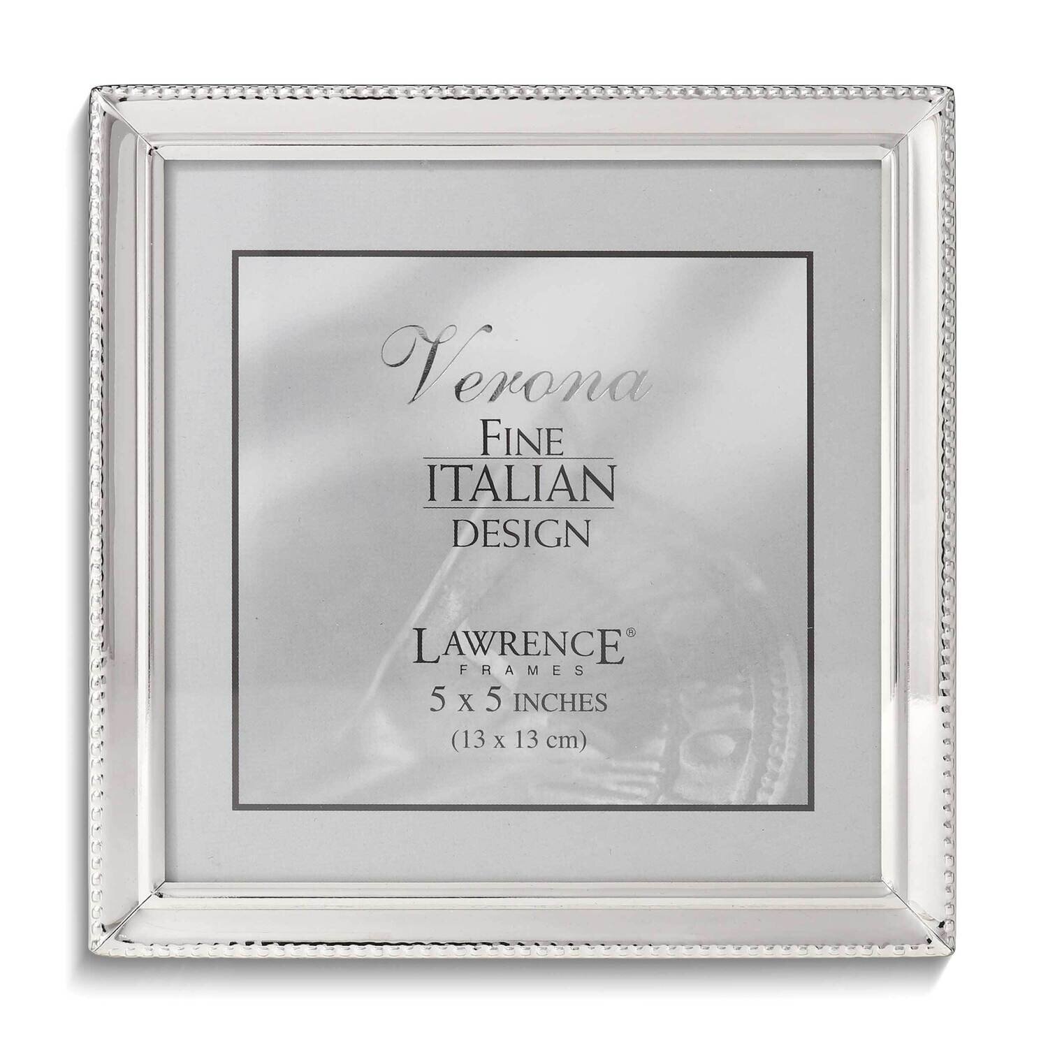 Silver-tone Beaded 5x5 Photo Frame GM25439, MPN: GM25439, 751148060752