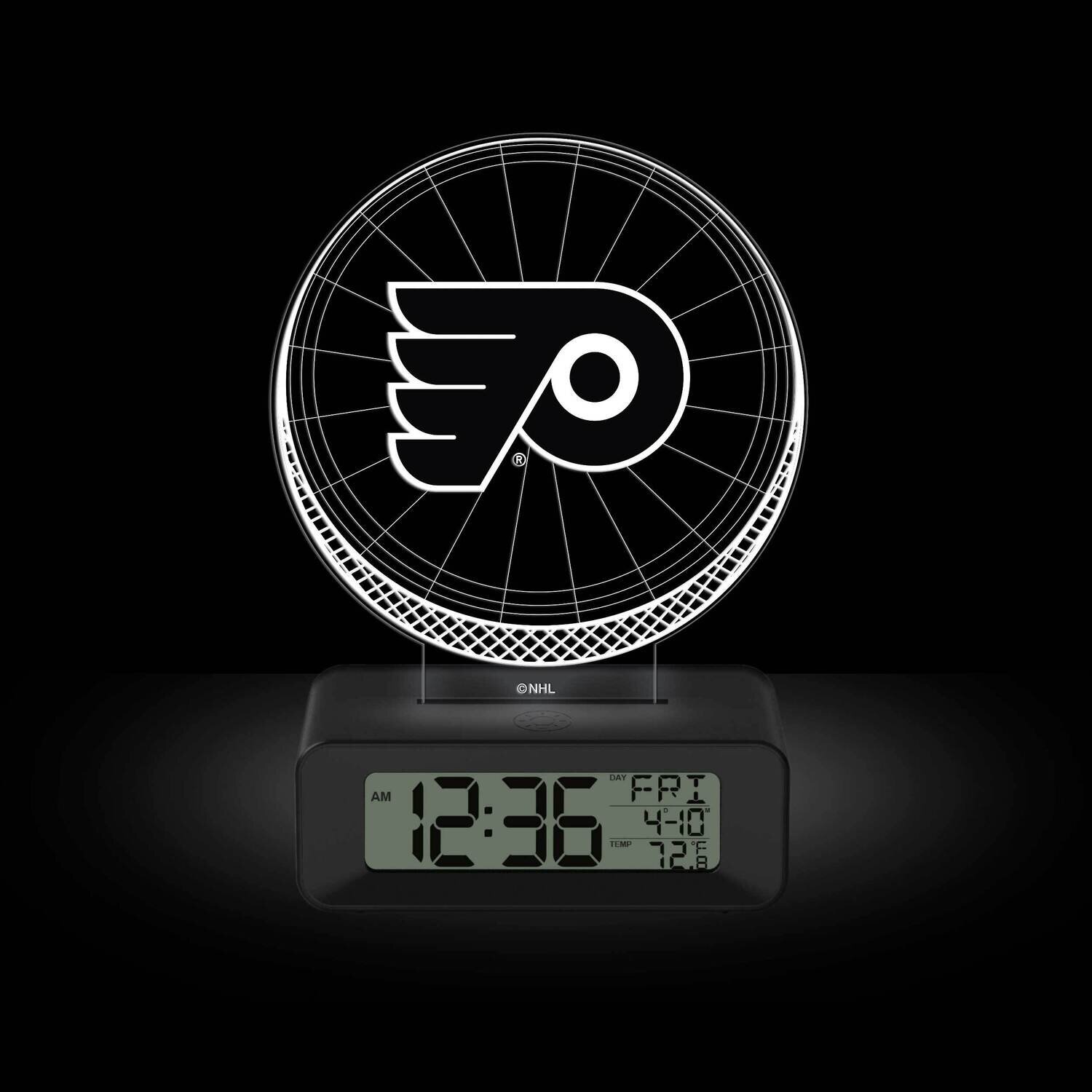 Game Time Philadelphia Flyers LED 3D Illusion Alarm Clock GM25318-PHI