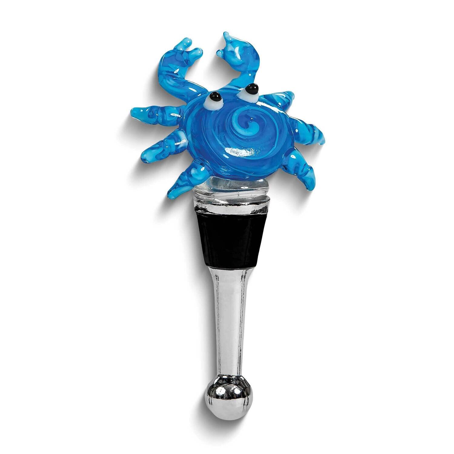 Blue Crab Glass Bottle Stopper GM25720