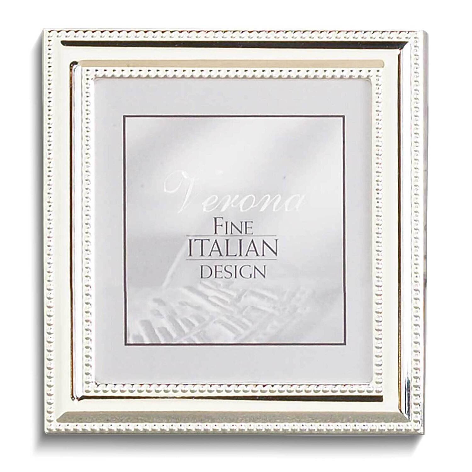 Silver-tone Double Beaded 5x5 Photo Frame GM25514, MPN: GM25514, 751148062206
