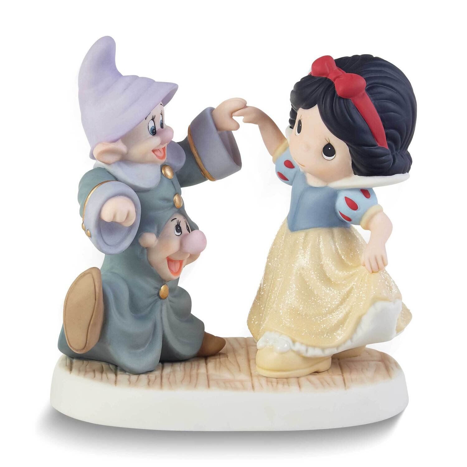Precious Moments Disney Snow White Dancing Dopey and Sneezy Figurine GM25329
