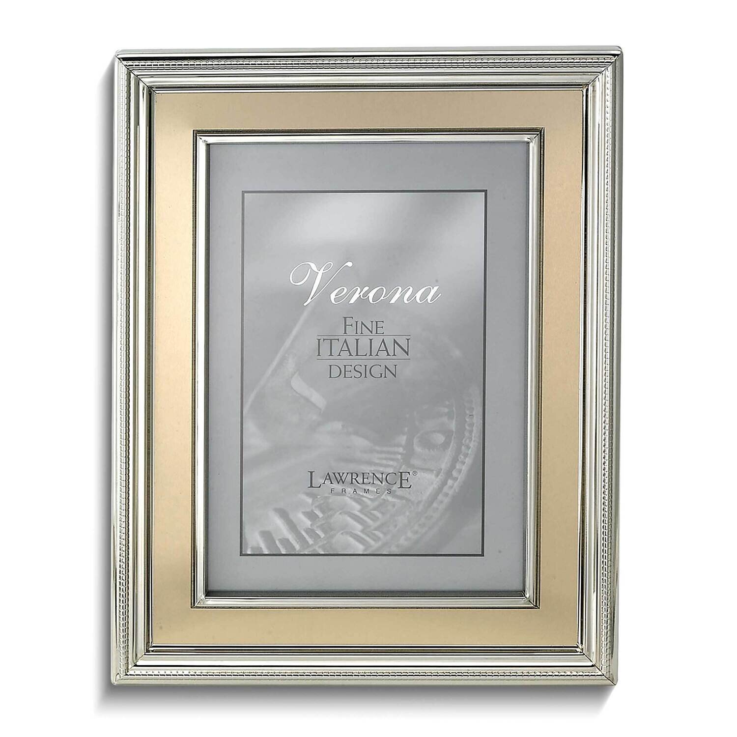 Verona Silver-tone and Gold-tone 8 x 10 Inch Photo Picture Frame GM25558