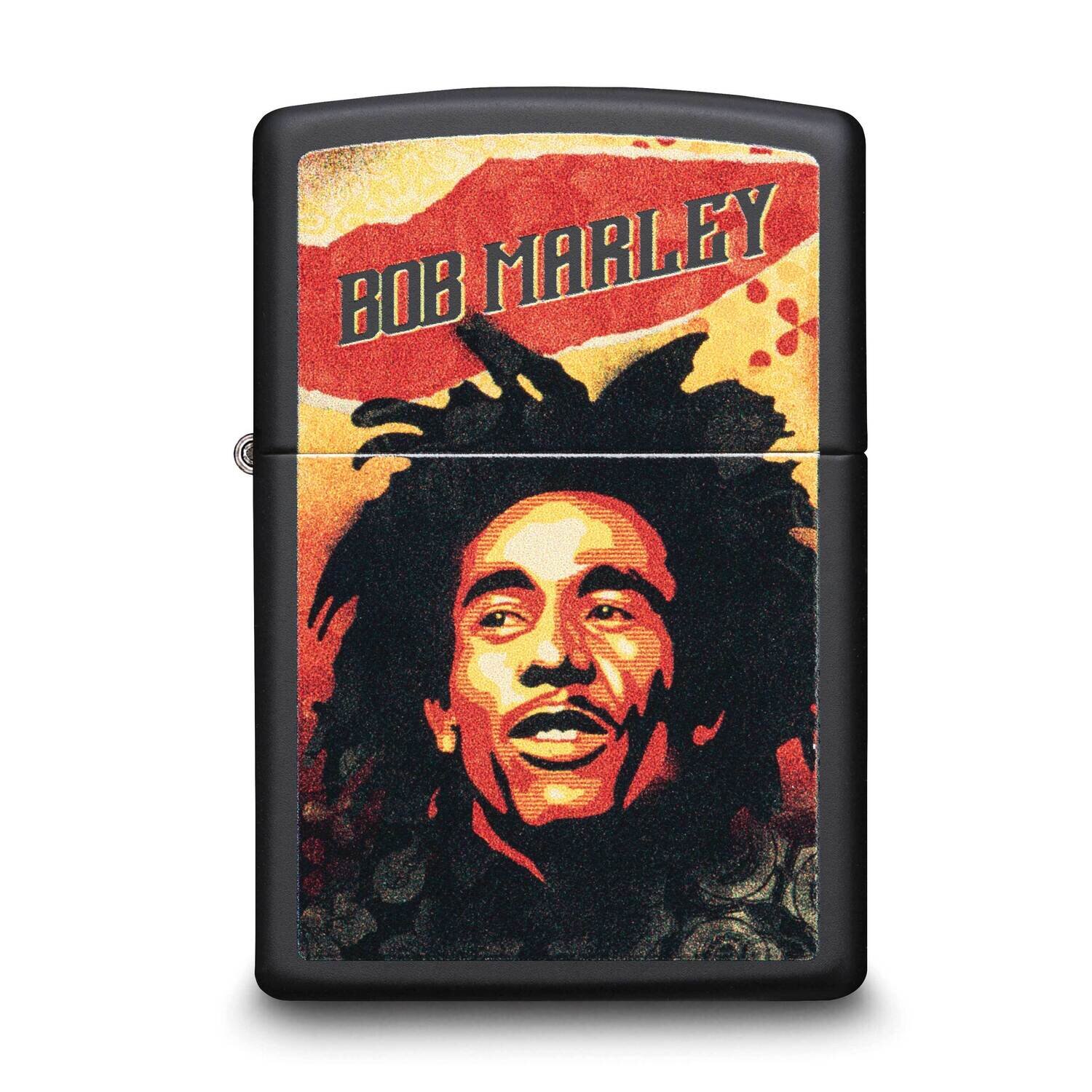 Zippo Black Matte Bob Marley Lighter GM25773