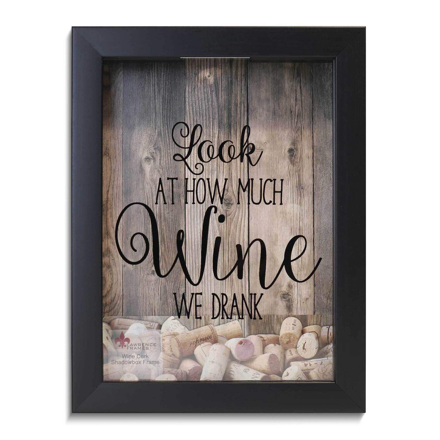 Look At How Much Wine We Drank Black Cork Holder Shadow Box GM25474, MPN: GM25474, 751148077699
