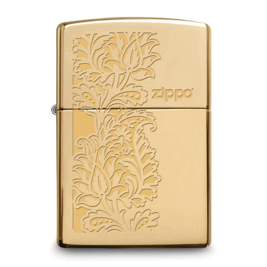 Zippo Paisley Design High Polished Brass Lighter GM25878, MPN: GM25878, 191693022100