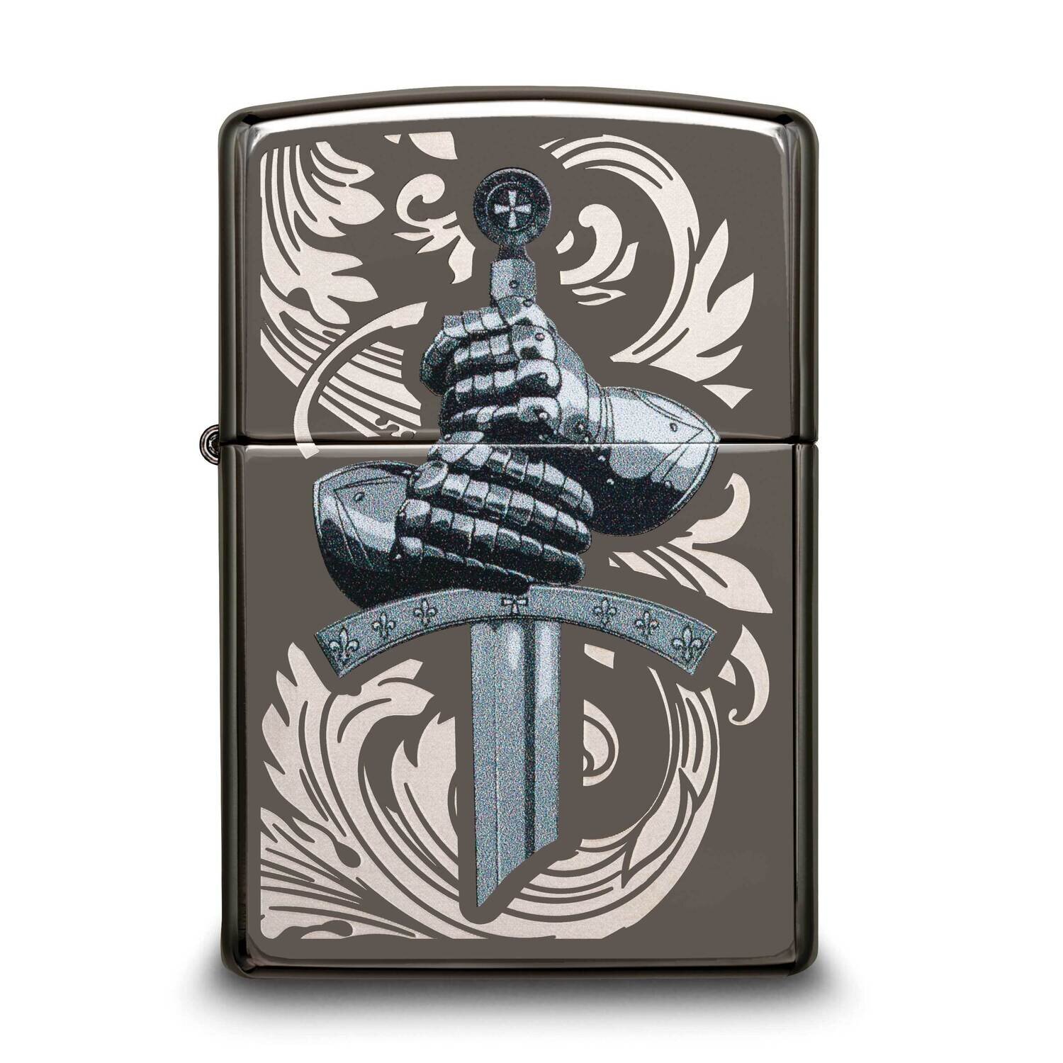 Zippo Black Ice Knights Gloves &amp; Sword Lighter GM25901, MPN: GM25901, 191693141788