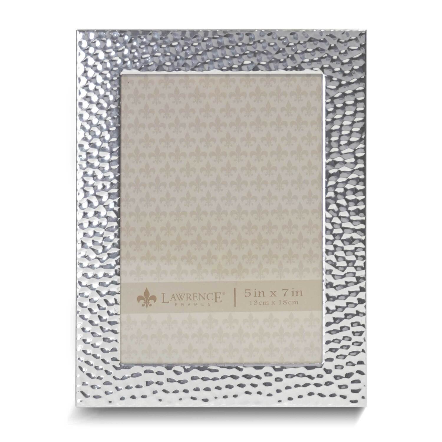 Hammered Silver-tone 5x7 Metal Photo Frame GM25560, MPN: GM25560, 751148077859