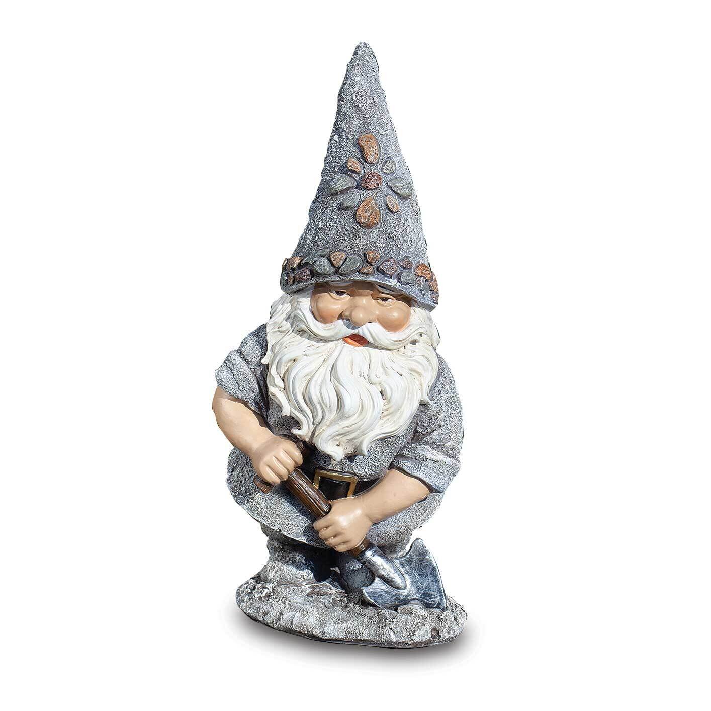 Garden Gnome with Shovel Statue GM25565