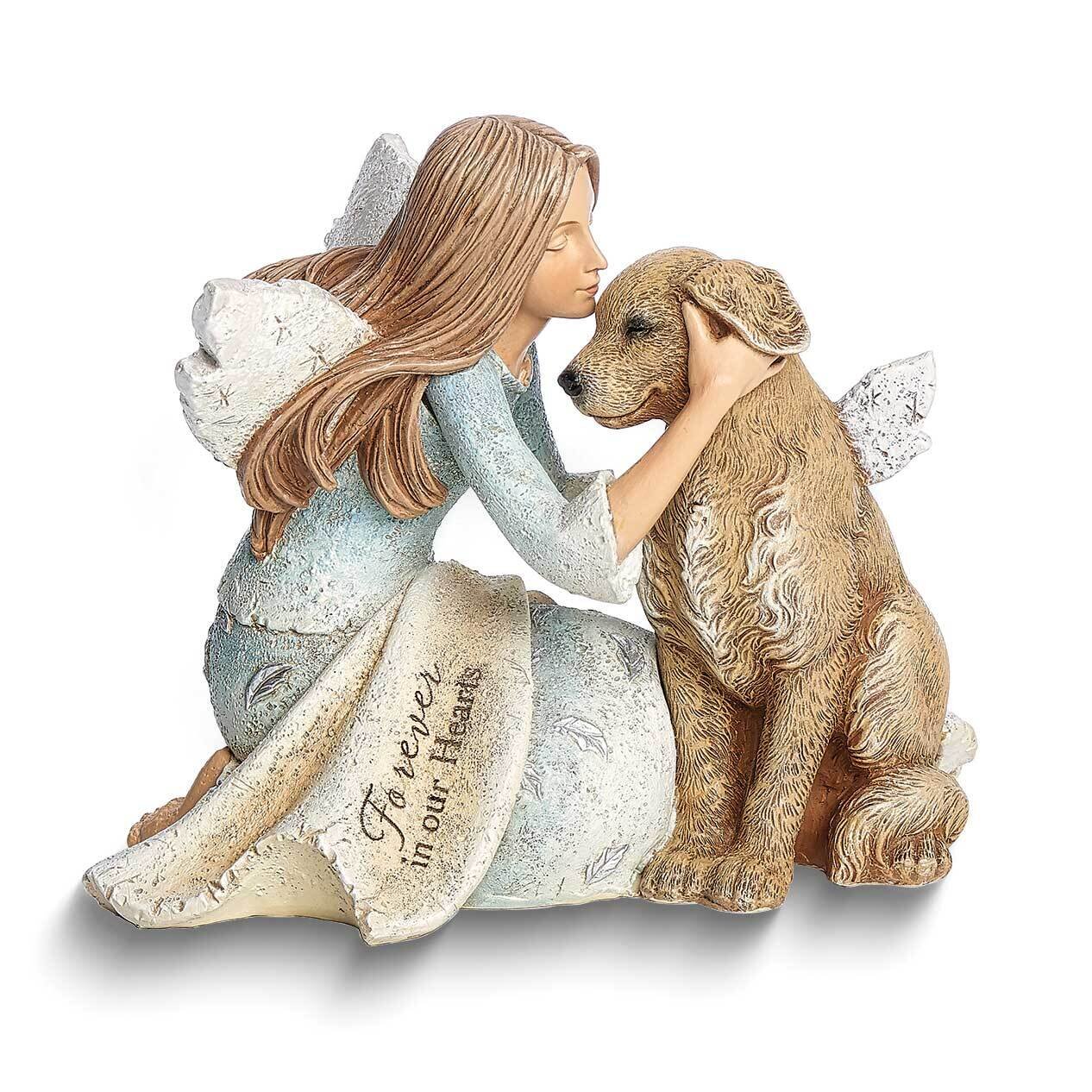 Heavenly Blessings Angel with Dog Memorial Figurine GM25614