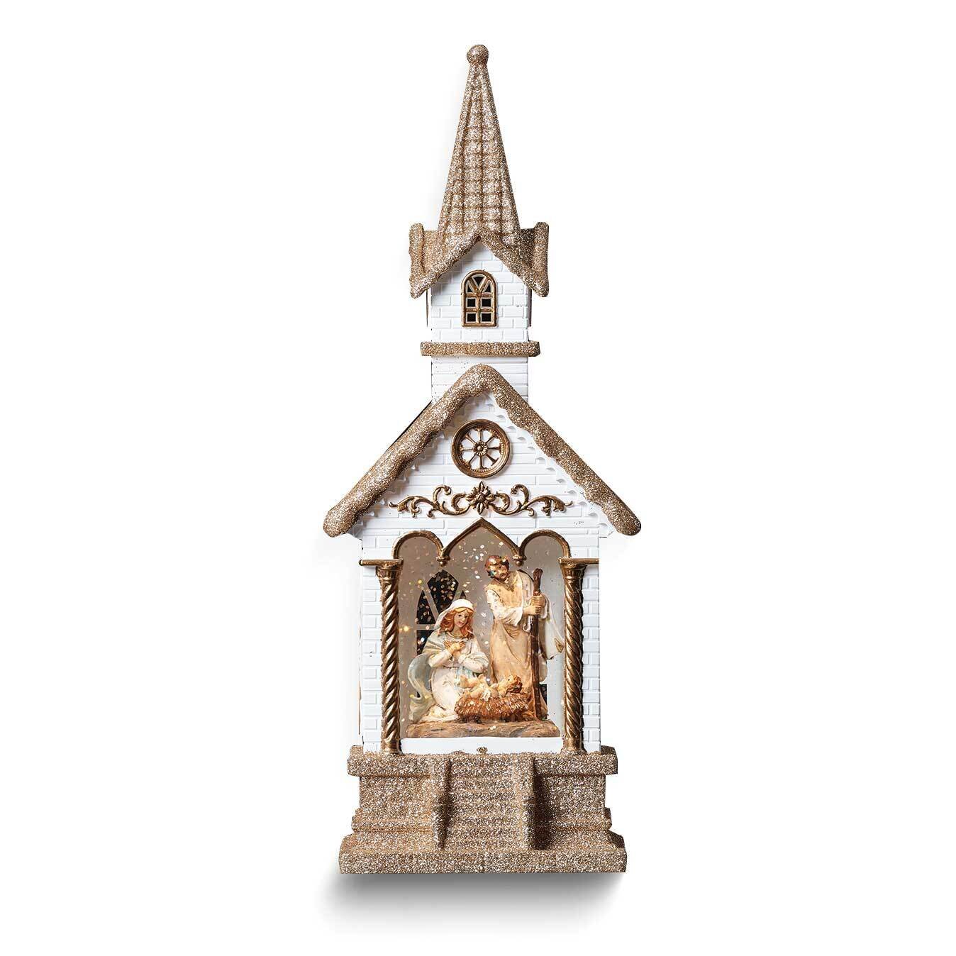 LED Holy Family in Church Snow Lantern GM25641, MPN: GM25641, 89945785869