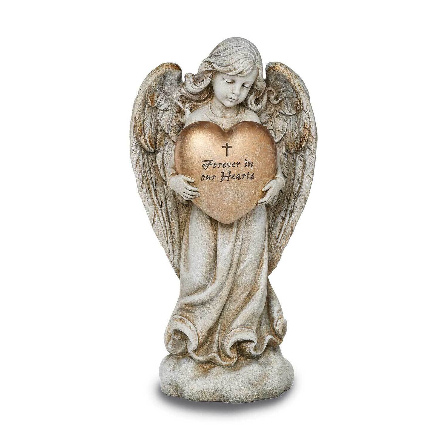 Joseph's Studio Memorial Angel With Heart Garden Statue GM25674