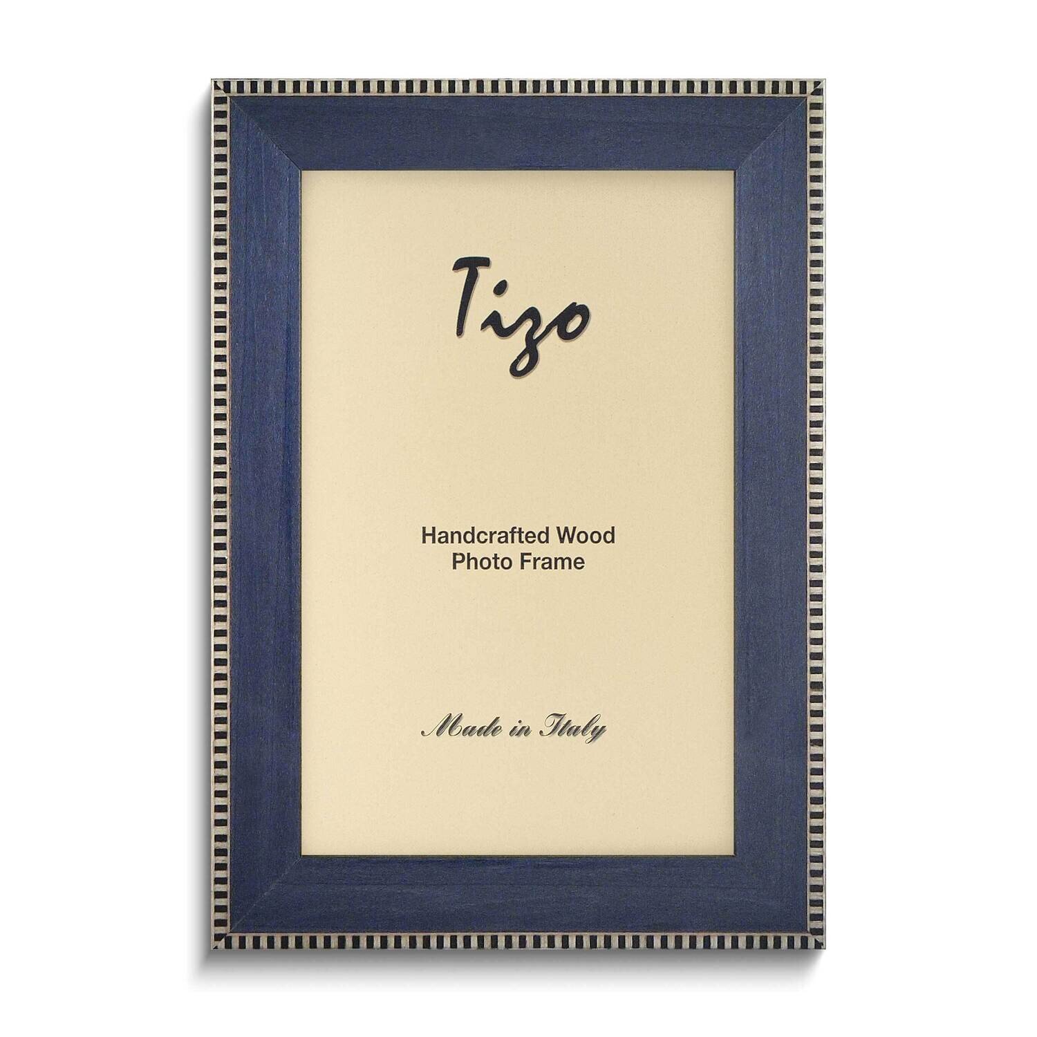 Blue Black &amp; White Border 8x10 Wood Photo Frame GM25998, MPN: GM25998,