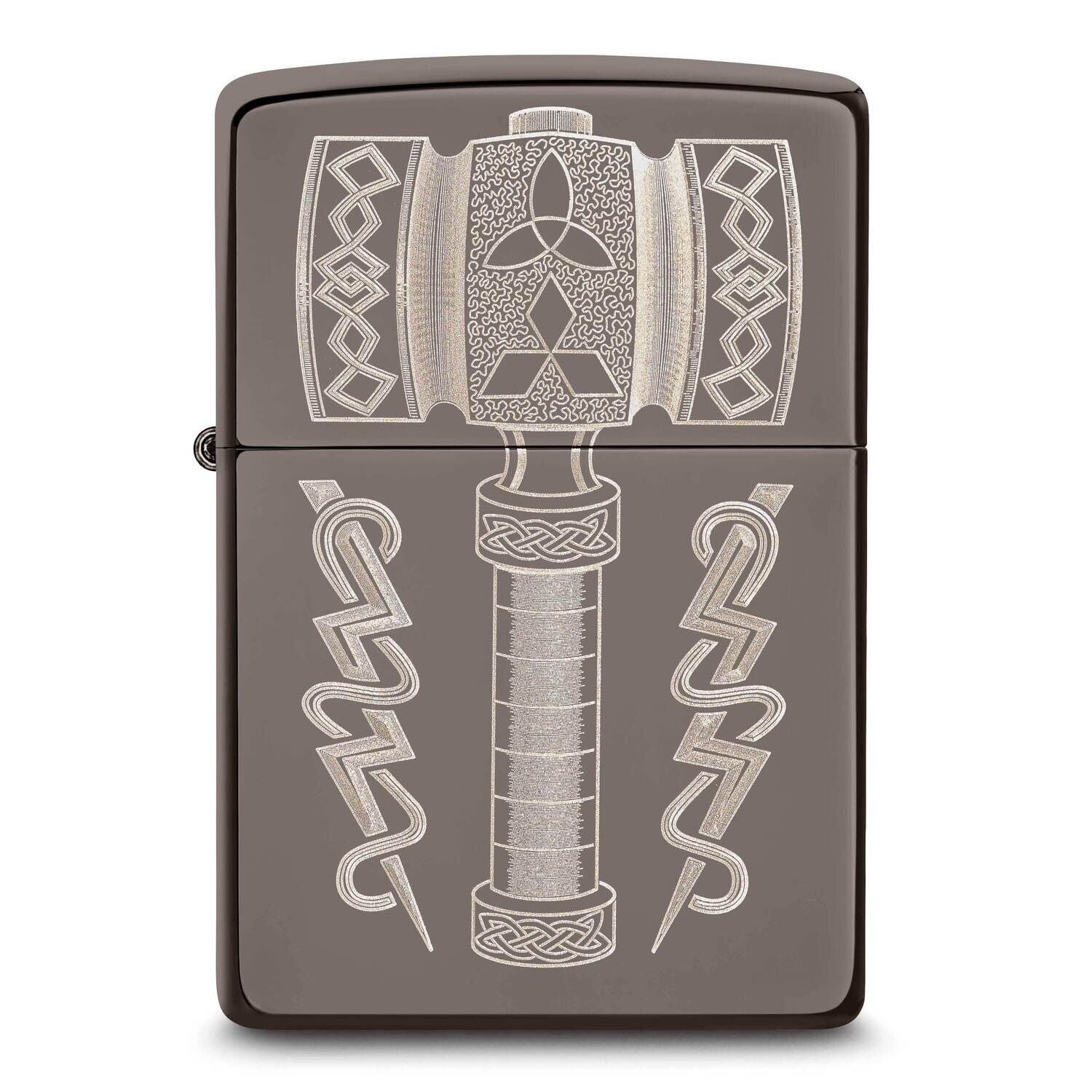 Zippo Black Ice Thor&#39;s Hammer Lighter GM25841, MPN: GM25841, 191693198652