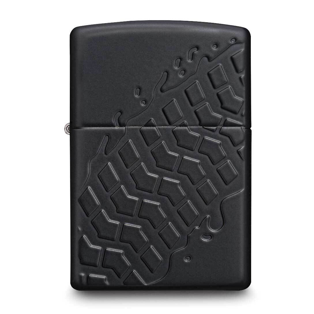 Zippo Armor Black Matte Tire Tread Lighter GM25913, MPN: GM25913, 41689289669