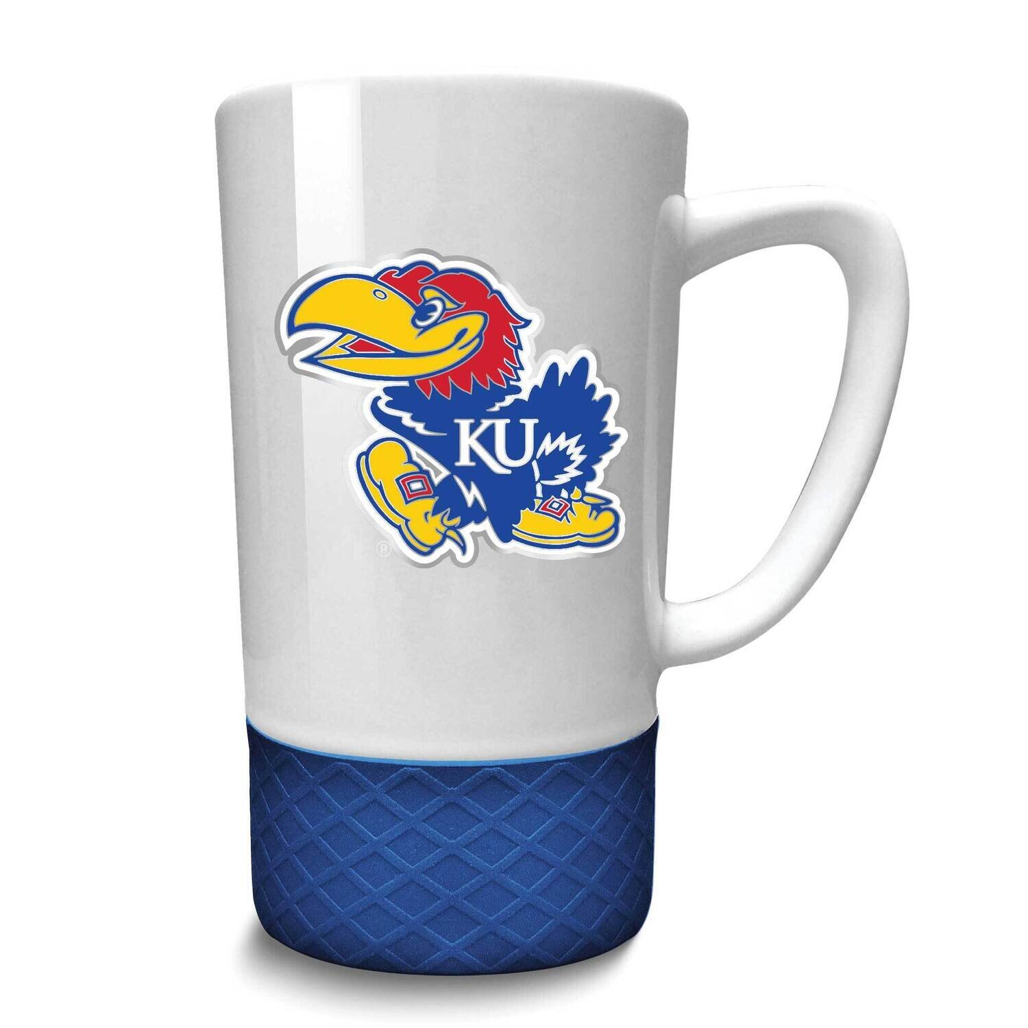 Collegiate Univeristy of Kansas Ceramic Jump Mug GM26099-UKS, MPN: GM26099-UKS, 737538862625