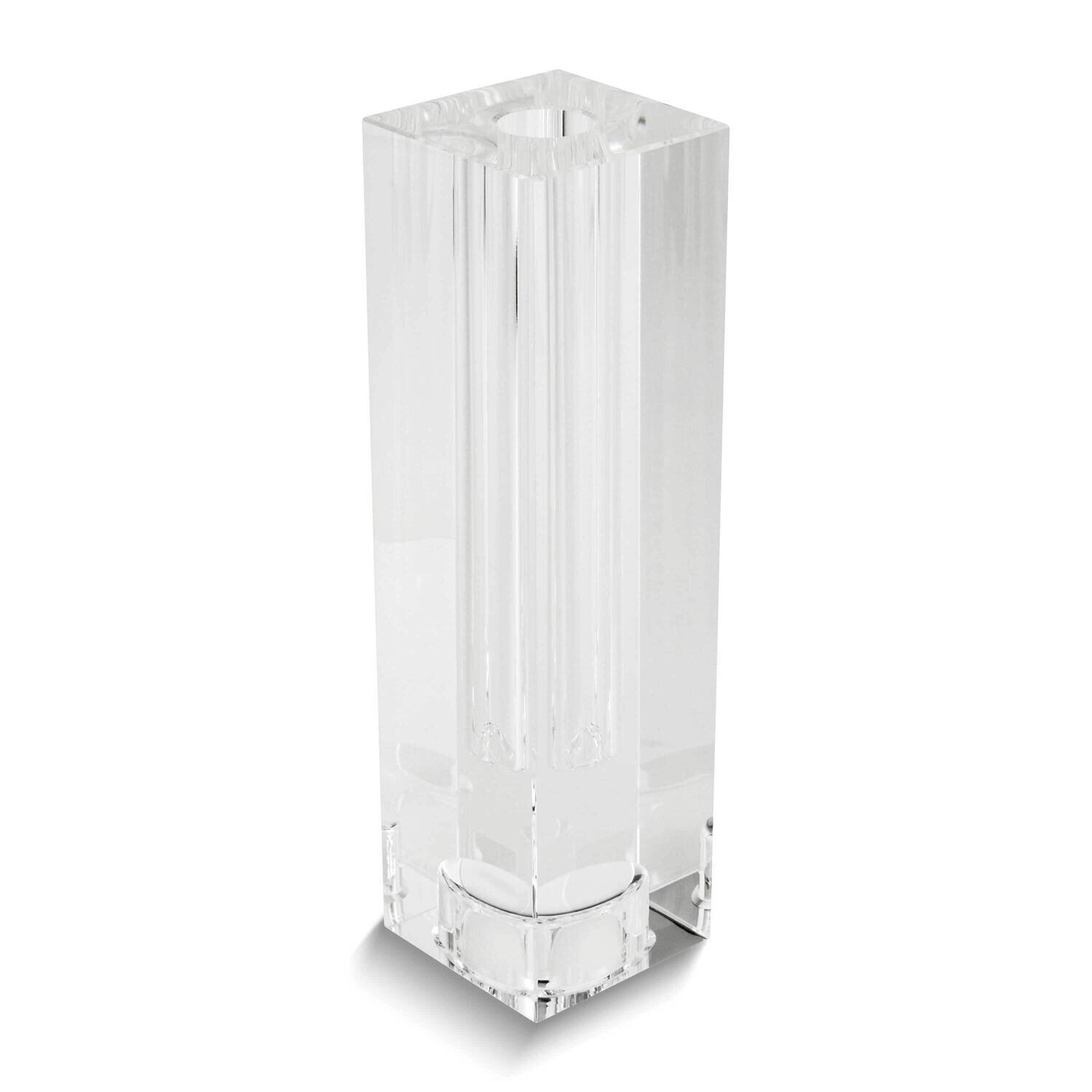 Medium Rectangular Crystal Glass Bud Vase/ Tealight Candle Holder GM26045M