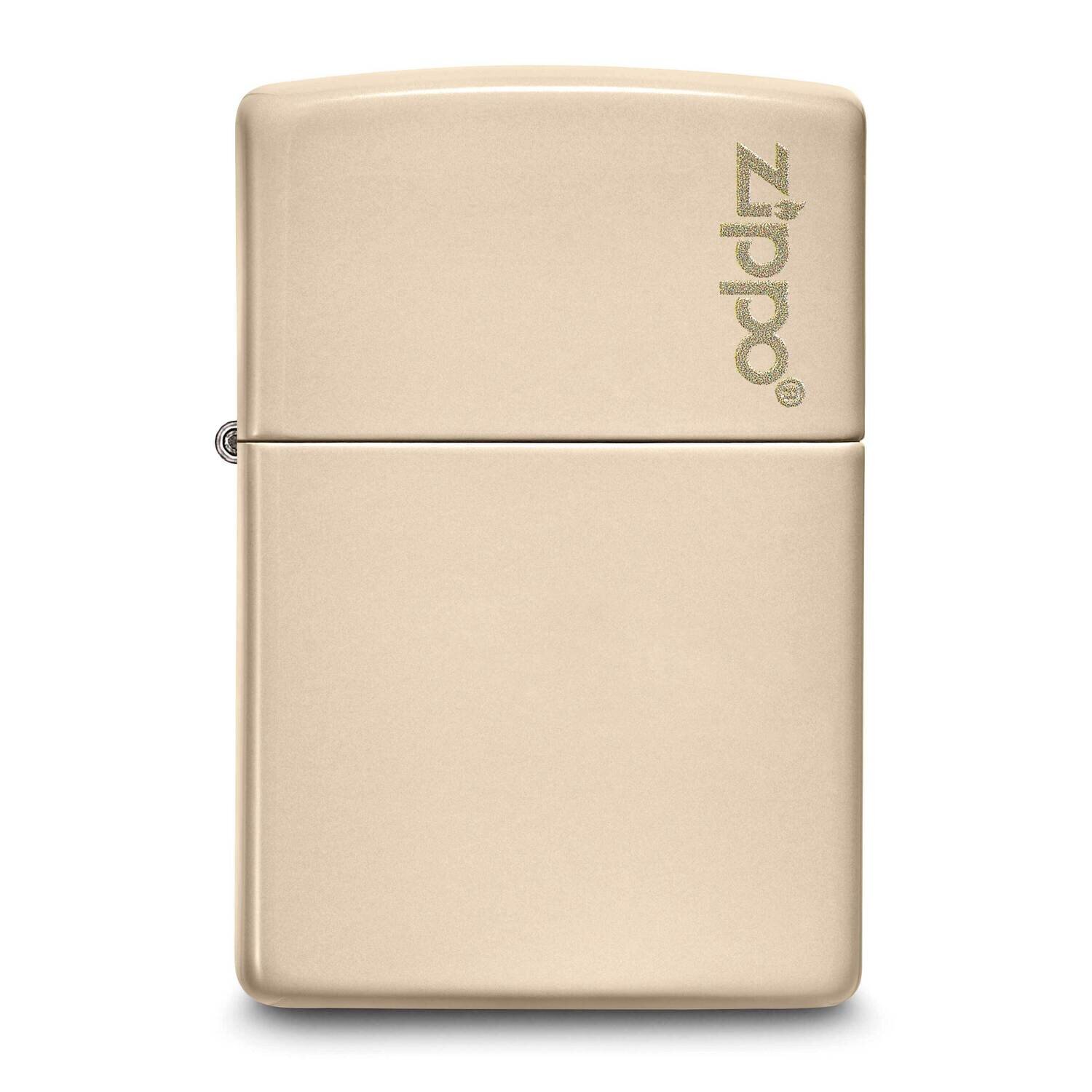 Zippo with Logo Flat Sand Lighter GM25865