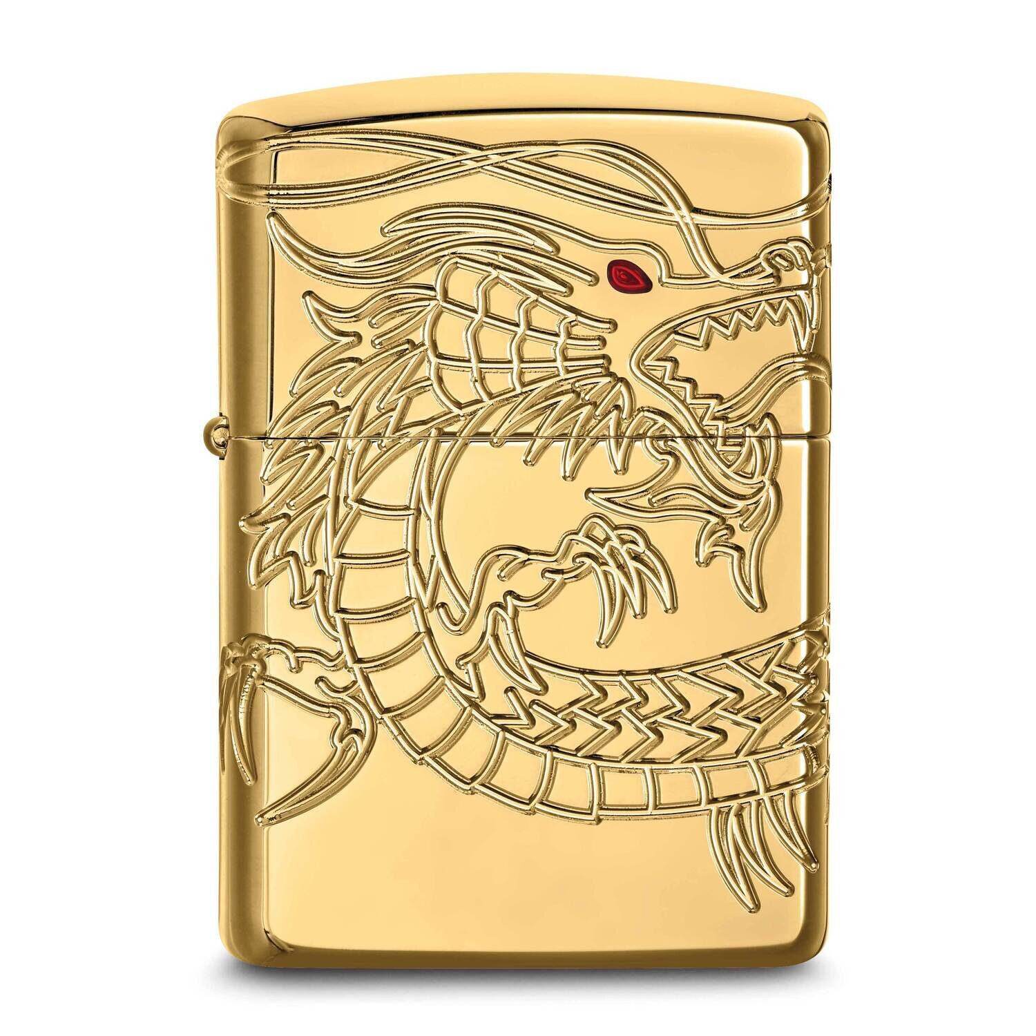 Zippo Armor High Polish Gold-plated with Epoxy Chinese Dragon Lighter GM25884, MPN: GM25884, 416891…