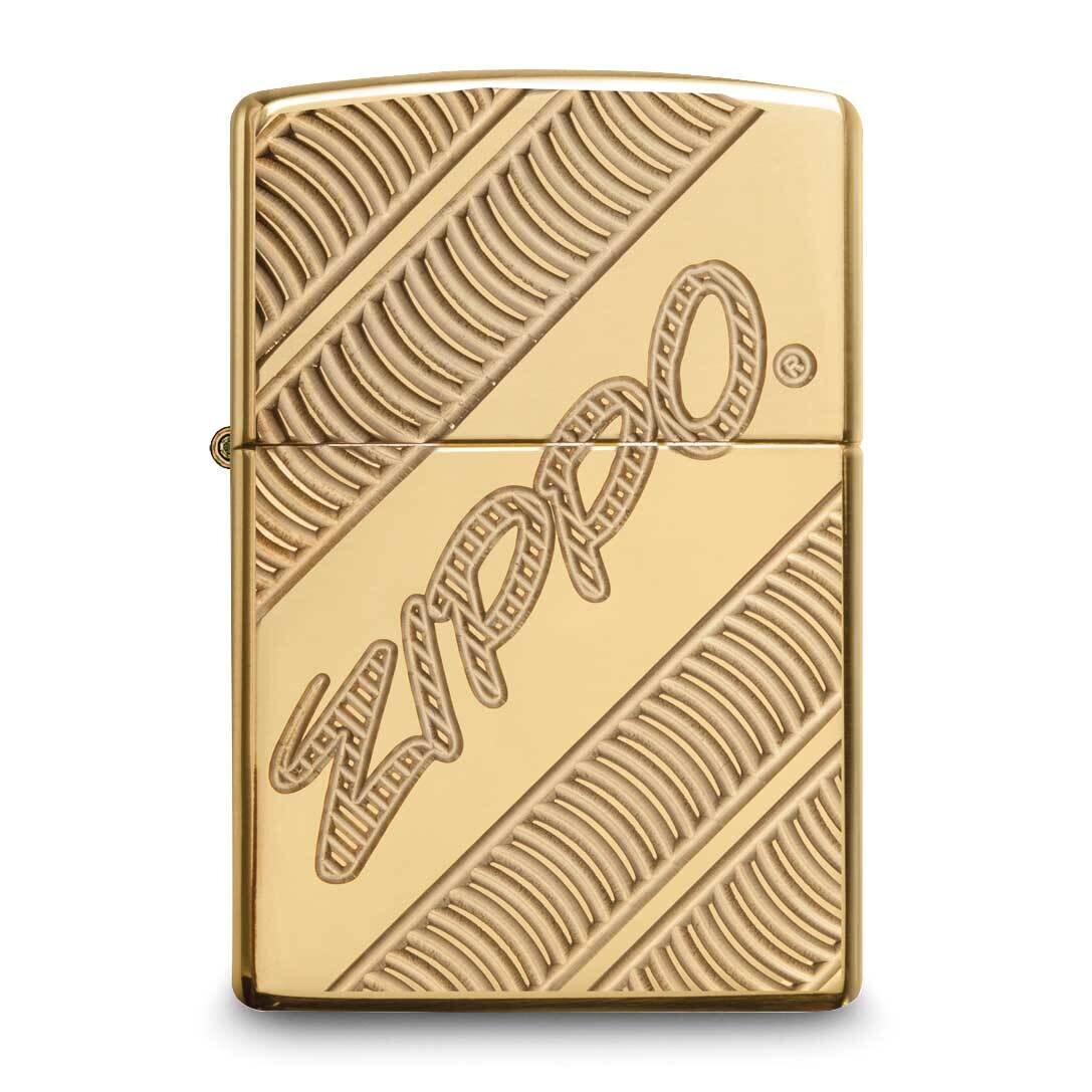 Zippo Coiled High Polished Brass Lighter GM25899