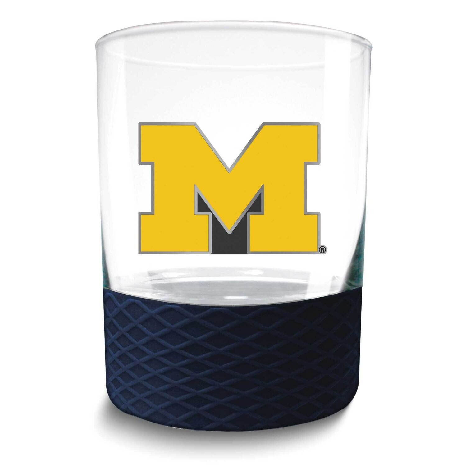 Collegiate Univeristy of Michigan Commissioner Rock Glass GM26096-UM, MPN: GM26096-UM, 737538450556