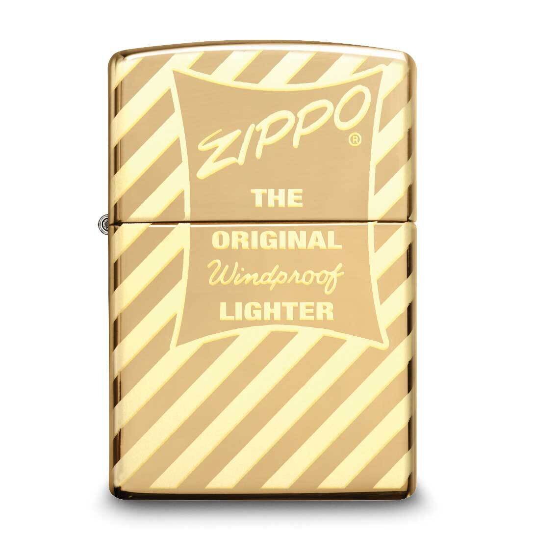 Zippo Vintage Original Windproof High Polished Brass Lighter GM25927