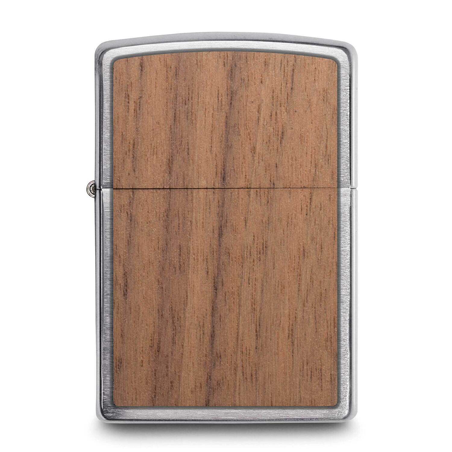 Zippo Woodchuck Brushed Chrome with Walnut Lighter GM25928, MPN: GM25928, 191693115253