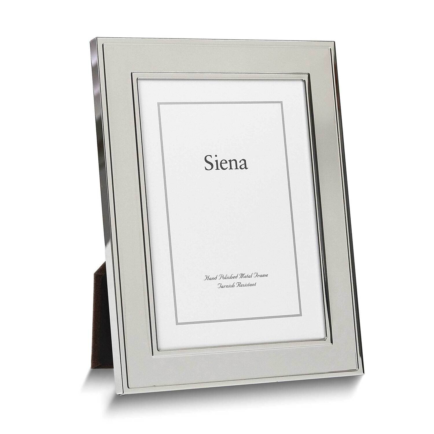 Bilaminate Sterling Silver Beveled Border 5 x 7 Inch Photo Picture Frame GM25966, MPN: GM25966, 820…