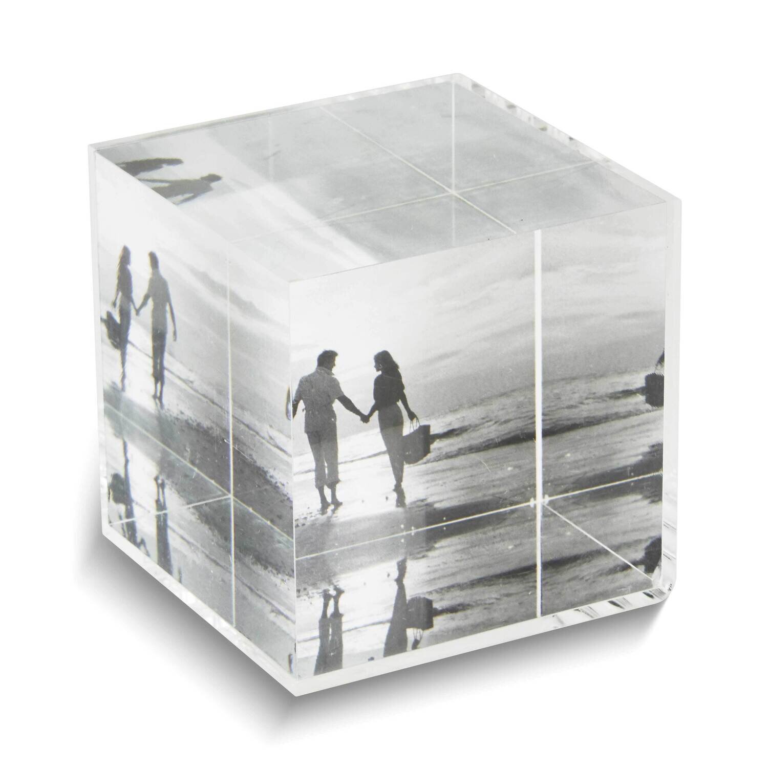 Lucite Photo Cube Paperweight GM26029