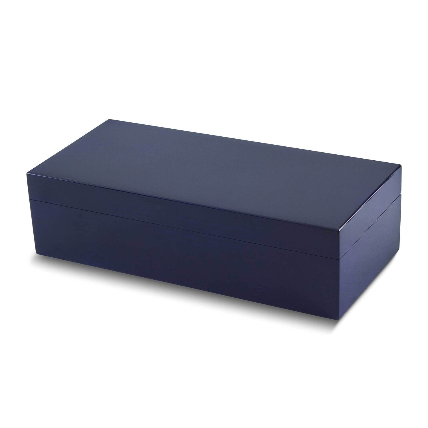 Blue Lacquered Wood Watch Box GM26036