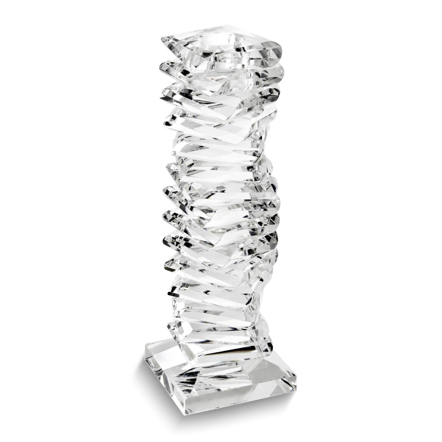 Crystal Glass Small Twisted Candle Stick Holder GM26043S