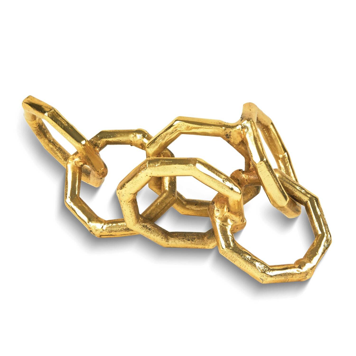 Gold-tone Metal Chain Decorative Sculpture GM26079G