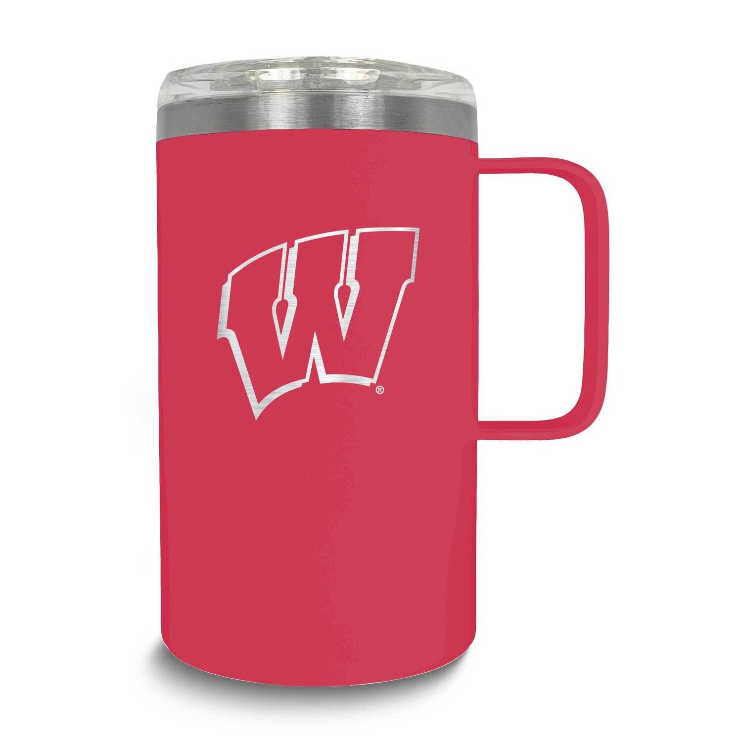 Collegiate Univeristy of Wisconsin Stainless Steel Hustle Mug GM26107-UWI, MPN: GM26107-UWI, 195568…