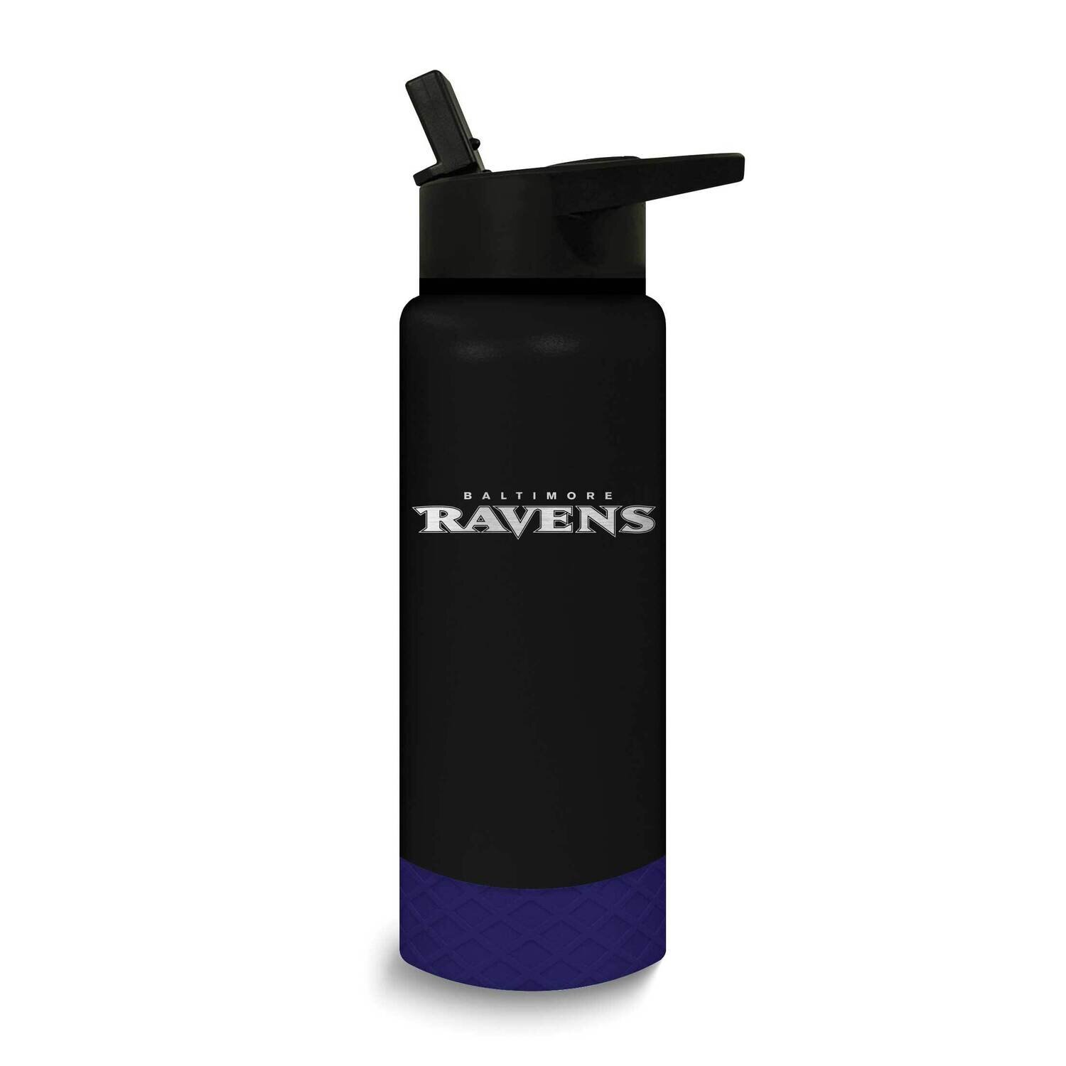 NFL Baltimore Ravens Stainless JR Water Bottle GM26113-RAV, MPN: GM26113-RAV,