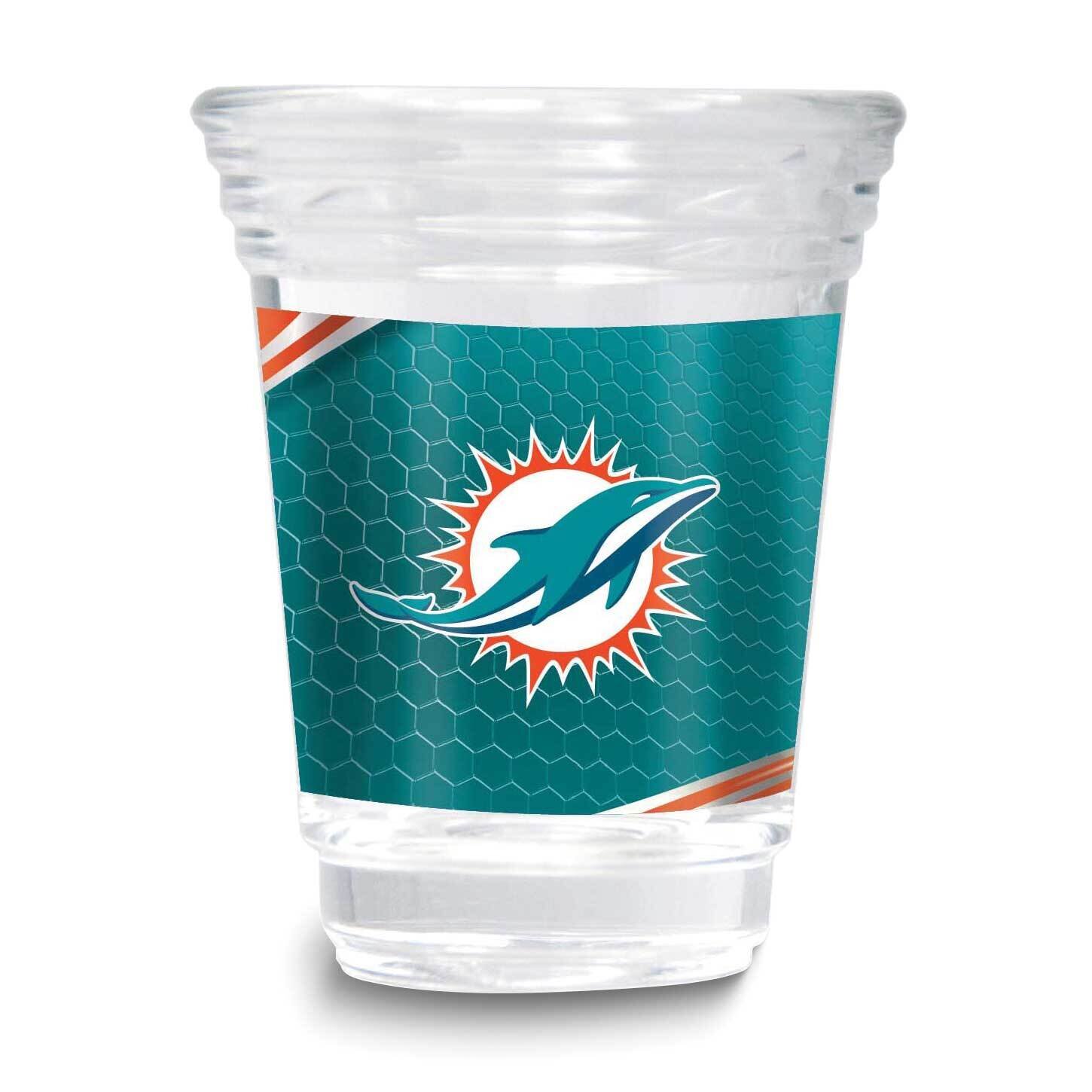 NFL Miami Dolphins 2oz Square Shot Glass GM26123-DOL, MPN: GM26123-DOL, 737538172793