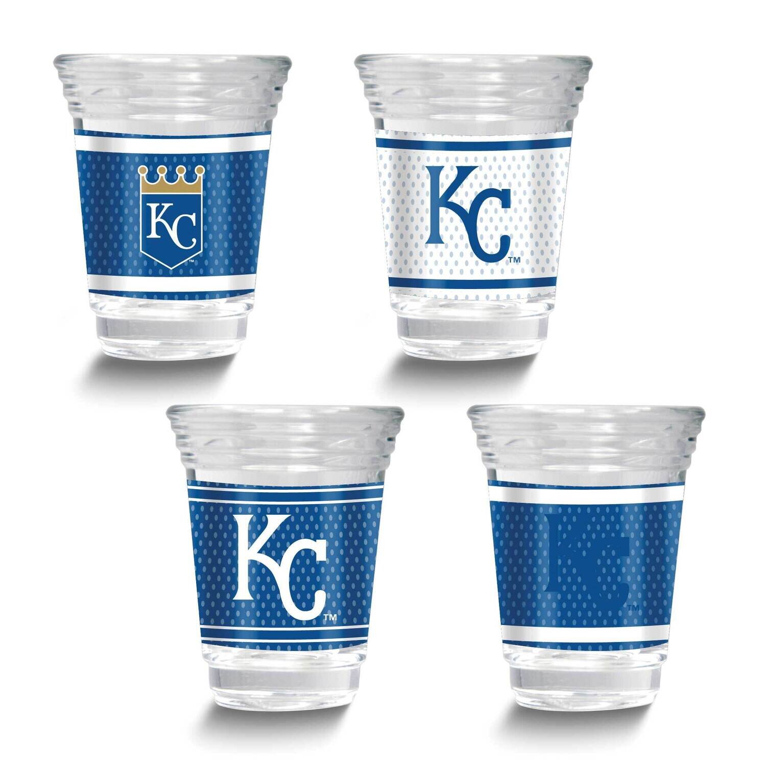MLB Kansas City Royals 4-piece Shot Glass Set GM26124-ROY