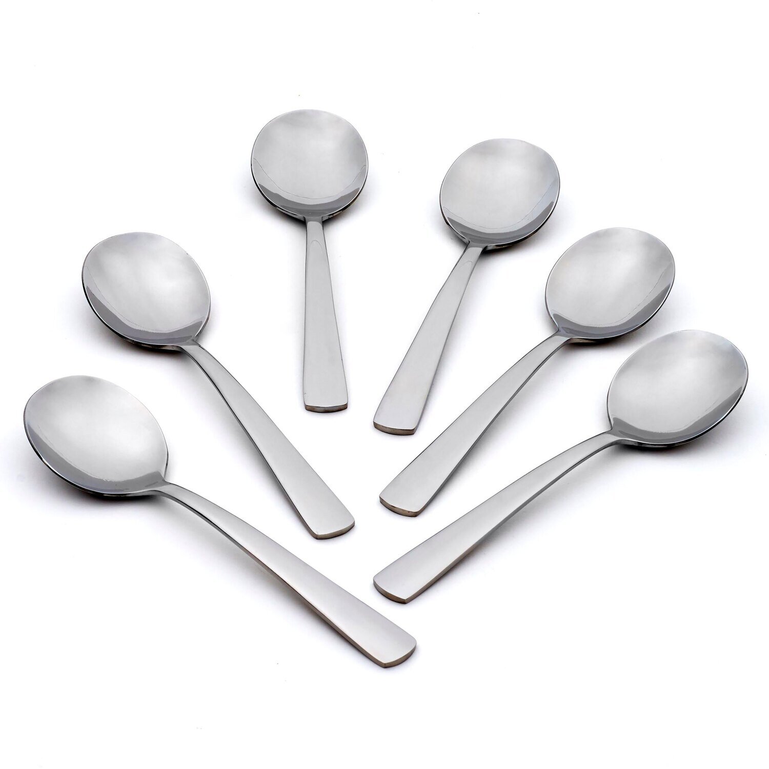 Oneida Aptitude Soup Spoons Set of 6 H084006MM
