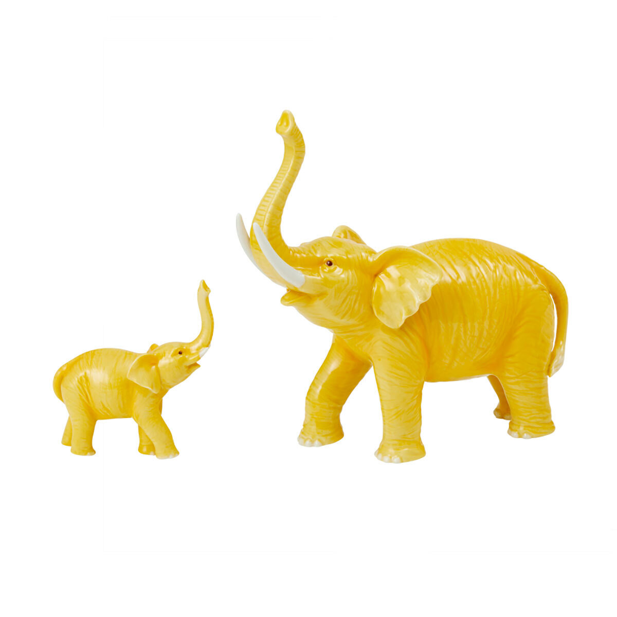Franz Porcelain Faith And Hope Elephant Design Sculptured Porcelain Figurines Set of 2 FZ03877