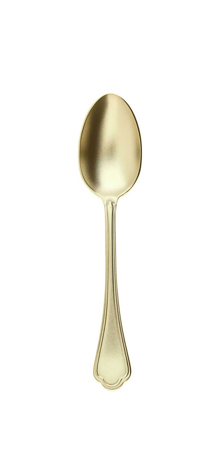 Sambonet Filet Toiras Diamond Pvd White Gold Tea Coffee Spoon 52956P36, MPN: 52956P36, 790955148581