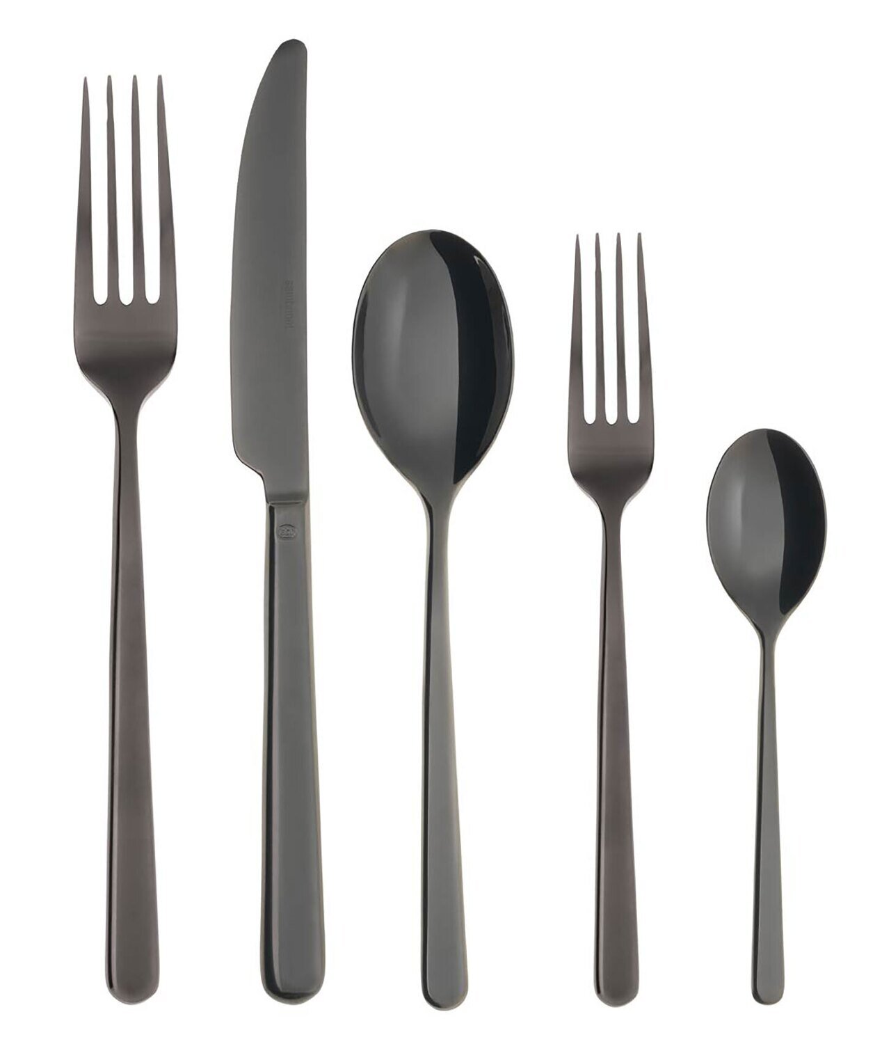 Sambonet Linear PVD Black 5 Piece Place Setting S.H. 52713B93, MPN: 52713B93, 790955033139