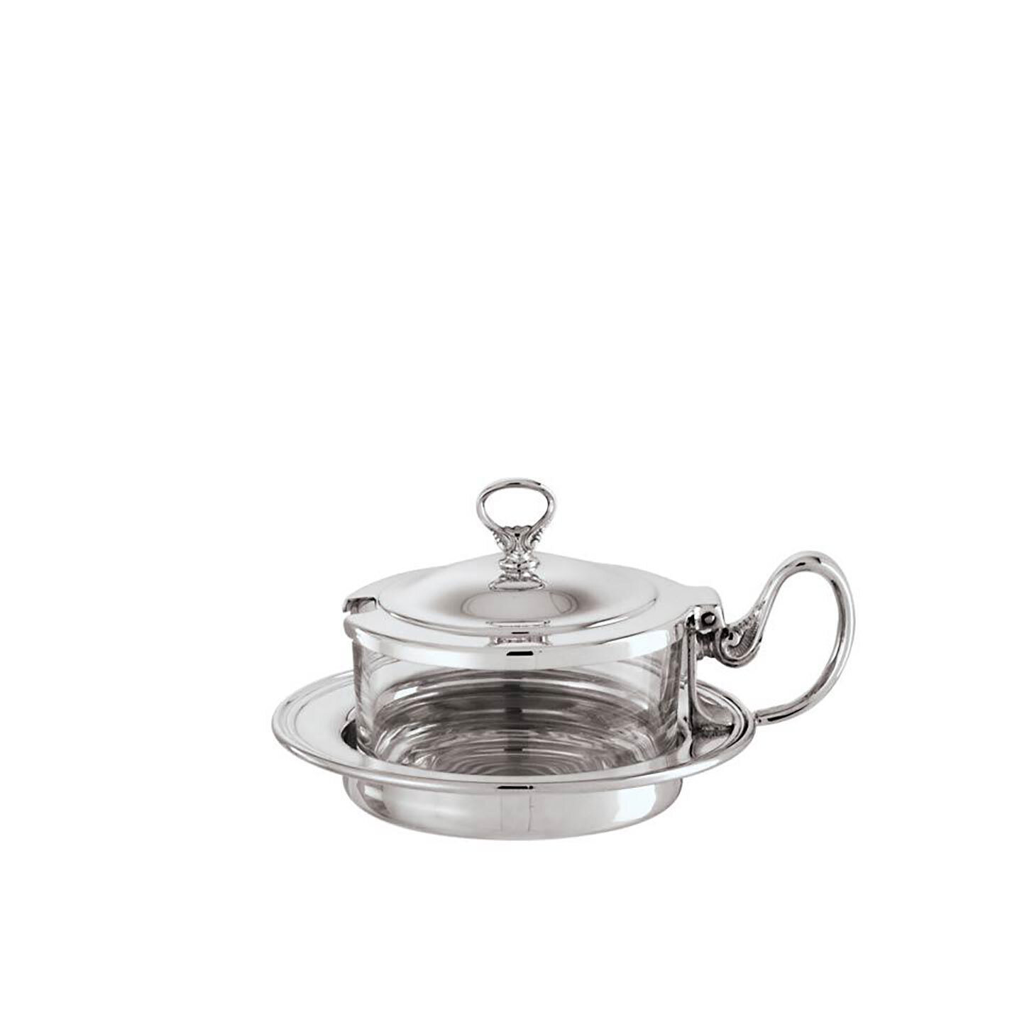 Sambonet Contour Grated Cheese Pot With Crystal Insert 53077-01, MPN: 53077-01, 790955918177