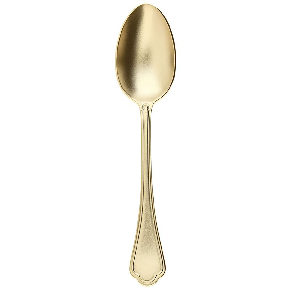 Sambonet Filet Toiras Diamond Pvd White Gold Serving Spoon 52956P44, MPN: 52956P44,