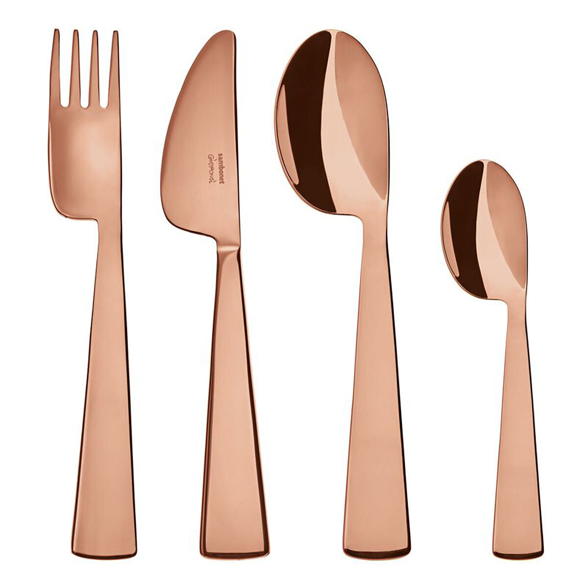 Sambonet Gio Ponti Conca Set 4 Piece Childrens Flatware 52738C98, MPN: 52738C98,